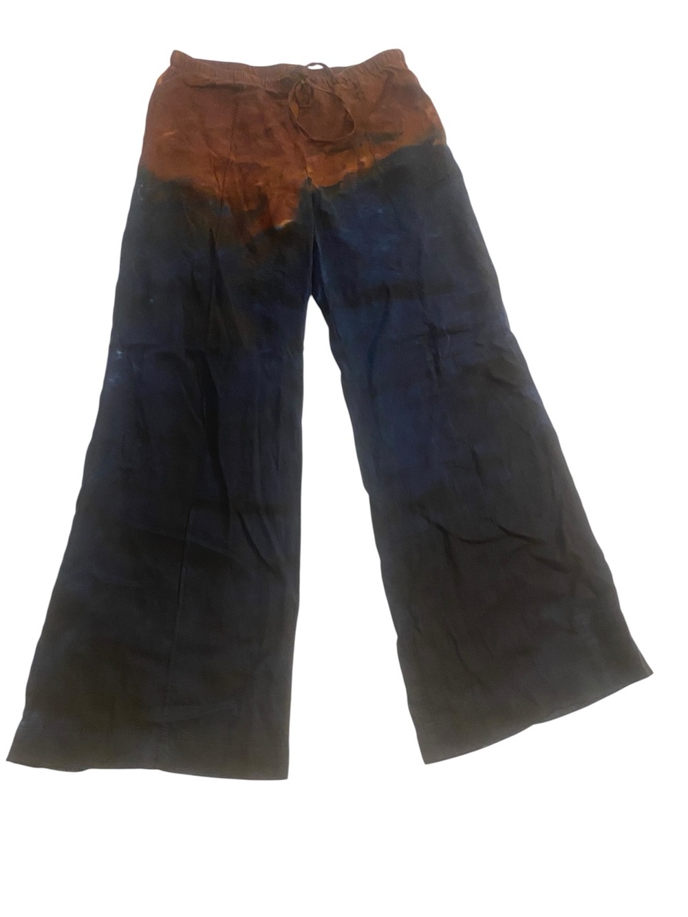 Anthropologie Women’s Wide Leg Drawstring Elastic Flowy Dip-Dye Tencel small